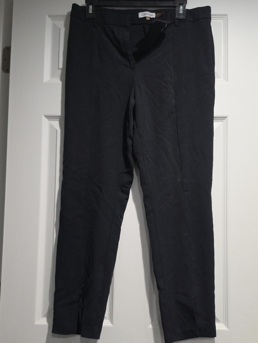 Calvin Klein Black Skinny Crop Tailored Pants